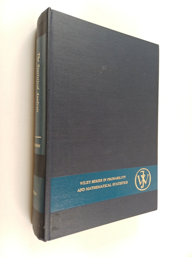 T. W. Anderson : The statistical analysis of time series