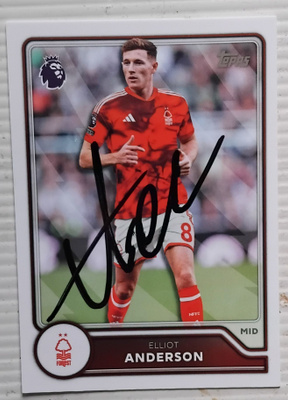 Elliot Anderson Nottingham signed
