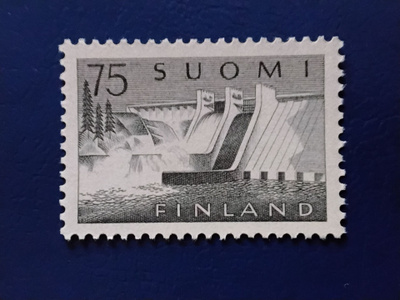 1959 yleismerkki pyhäkoski 75mk**