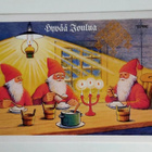 TEUTORI "Joulupuurolla"-KULKEMATON POSTIKORTTI - pikkukuva 1
