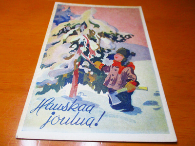 Nopsanen Hauskaa Joulua ! kp - n 1942