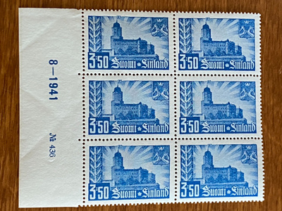 VIIPURIN JÄLLEENVALTAUS 3,50MK NUMERO KUUSILO**