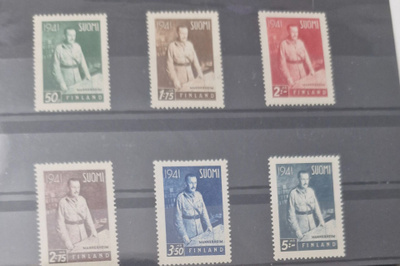 1941 SOTAMARSALKKA MANNERHEIM SARJA **, LAPE 248-253
