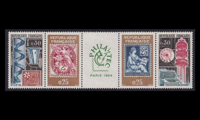 Ranska 1467-70fs ** Postimerkkinäyttely (1964)