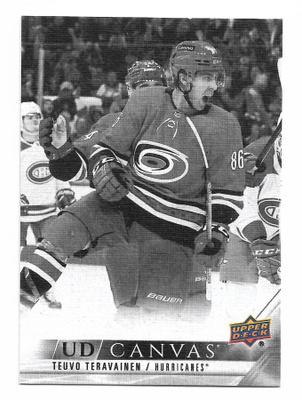 2022-23 Upper Deck Canvas Black & White C18 Teuvo Teräväinen