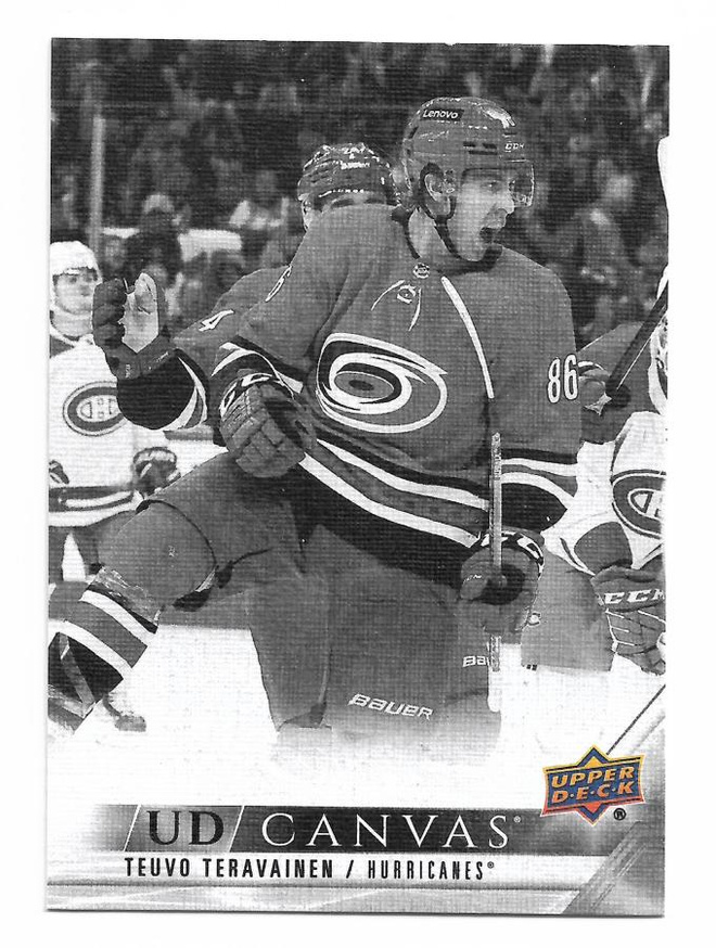 2022-23 Upper Deck Canvas Black & White C18 Teuvo Teräväinen