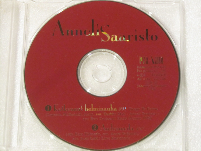 Anneli Saaristo • Katkennut Helminauha PROMO CD-Single