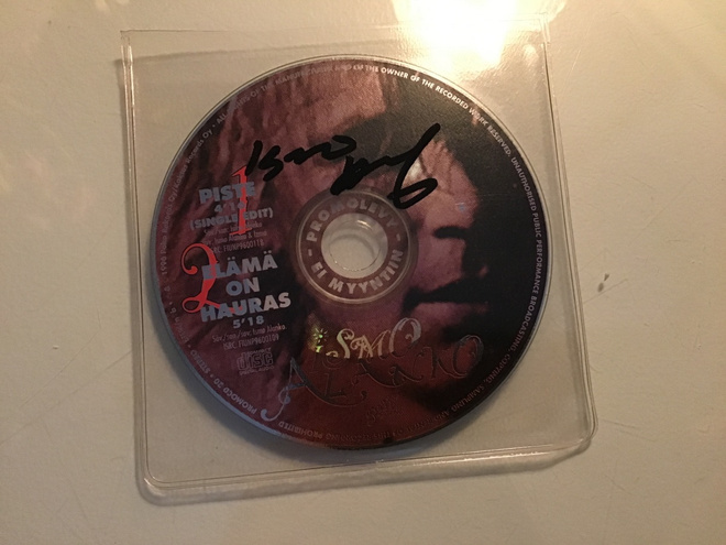 Ismo Alanko . Piste promo nimmarilla CDS single