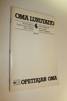 Kari Katainen : Oma lukutaito 4, Opettajan oma