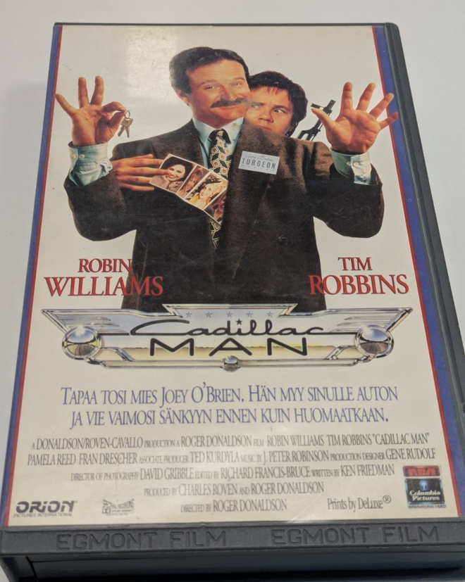 Cadillac Man (VHS) Robin Williams Tim Robbins