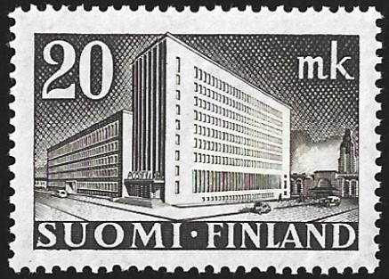 1945 M-30 Postitalo tummanruskea ** Lape 302 e VSP Lm6