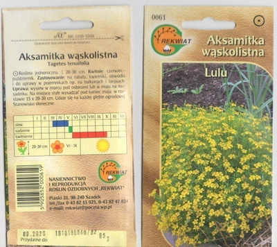 SAMETTIKUKKA 'Lulu' siemenet #
