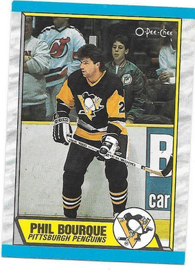 1989-90 OPC #19 Phil Bourque Pittsburgh Penguins RC