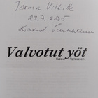 Kalevi Tarkkanen : Valvotut yöt (signeerattu, tekijän omi... - pikkukuva 3