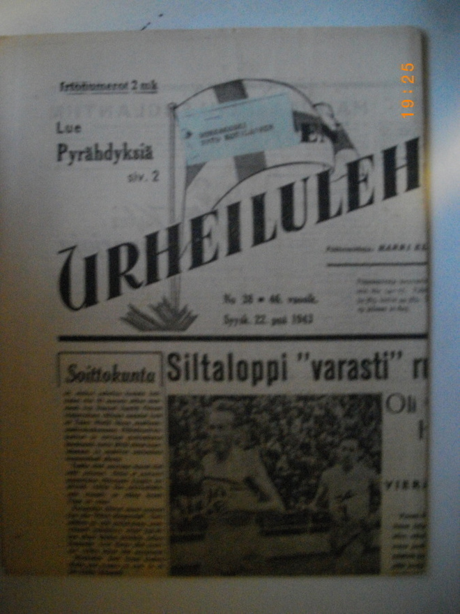Suomen Urheilulehti Nro 38/1943 (25.2)