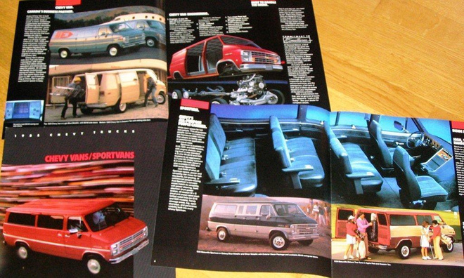 1985 Chevrolet Chevy Van / Sportvan esite - ISO - KUIN UUSI