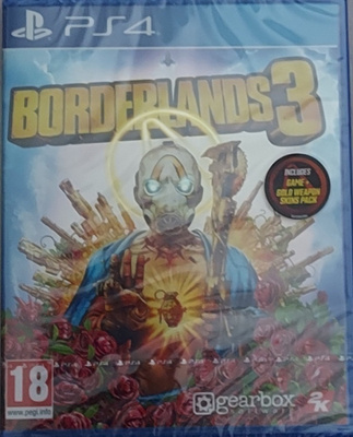 * Borderlands 3 + Gold Weapon Skins Pack PS4 PS5 Lue Kuvaus