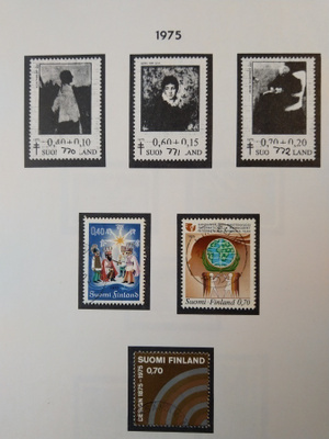 1975 Suomi postimerkki 3 kpl