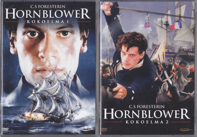 C.S.Foresterin HORNBLOWER -elokuvat 1-8/8 (DVD K11)