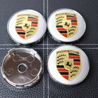 Porsche vannekeskiöt – Vakiologo, Kulta-Hopea – 60mm (4kpl - pikkukuva 2