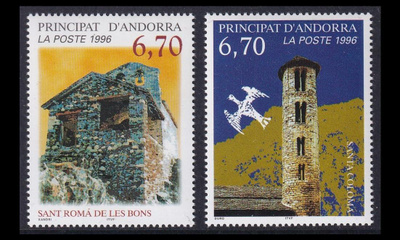 Andorra Fr 503-4 ** Turismi (1996)