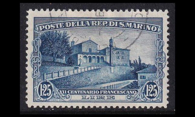 San Marino 142 o Franciscus Assisilainen 1.25 L (1928)