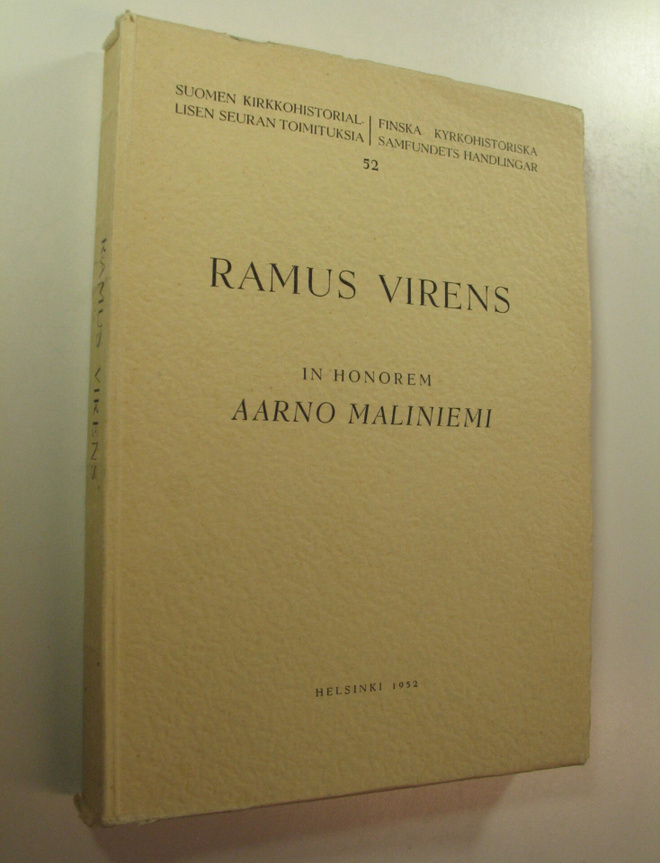 Ramus virens : in honorem Aarno Maliniemi 9 Maii 1952 : s...