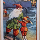 Jenny Nyström: Tonttu auttaa pikkutonttua luistelemaan, 1954 - pikkukuva 1