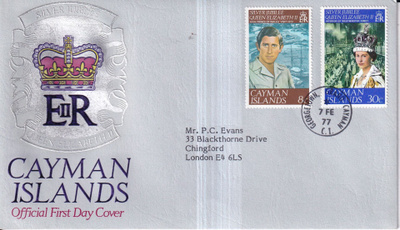 Cayman Islands. E II R. FDC  , e256