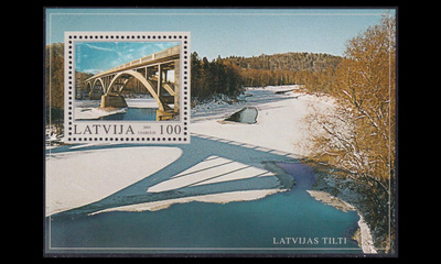 Latvia 593BL17 ** Silta (2003)