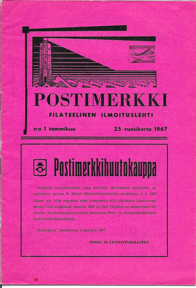 Postimerkki-lehti - vuosikerta 1967