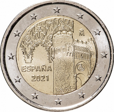 ** ESPANJA 2€ 2021 Toledo pillerissä **