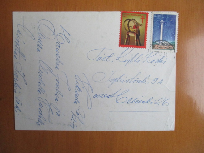 1971 Joulukortti os taiteilija Kylli Koski