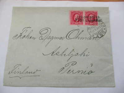 1907 Ulkomaalta kuori Ruotsista Perniöön