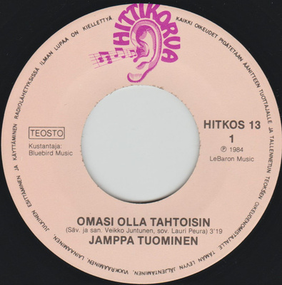 Jamppa Tuominen :  Omasi Olla Tahtoisin  -  7"