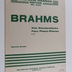 Eyvind Alnaes : Brahms : Vier klavierstucke - Four piano-... - pikkukuva 1