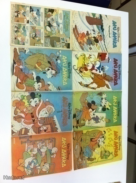 Aku ankkoja eri vuosilta kenkälaatikollinen !