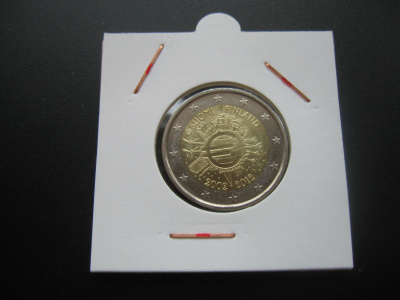 Suomi 2e 2012 erikoisraha Euro 10 vuotta - Kierrosta
