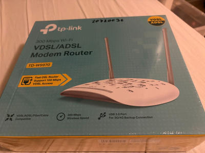 TP-LINK TD-W9970 ADSL / VDSL -Modeemi UUSI JA AVAAMATON!