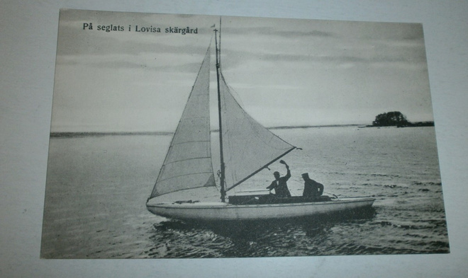 Loviisan saaristo, purjehtimassa, vanha mv pk, ei p.