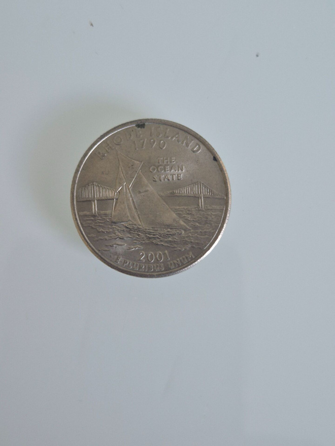 USA	2001  25	cent - Rhode Island     (14530)