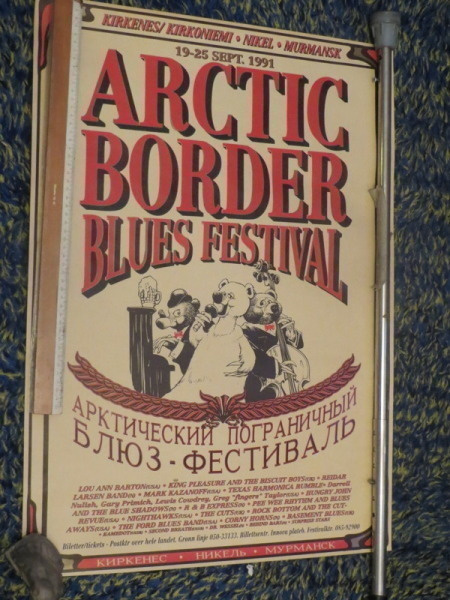 Arctic Border Blues -festivaalin mainosjuliste ja esite 1991