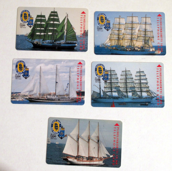Turun Tall Ship Races puhelinkortteja 1996 sarja