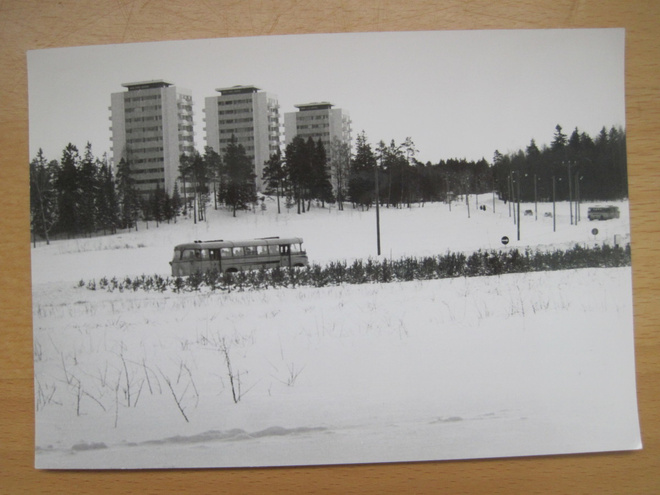 VANHA Postikortti Espoo Tapiola 1950-l Alkup. Mallikappale