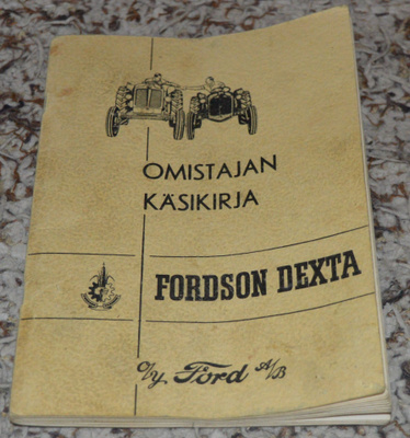 Fordson dexta traktorin omistajan käsikirja