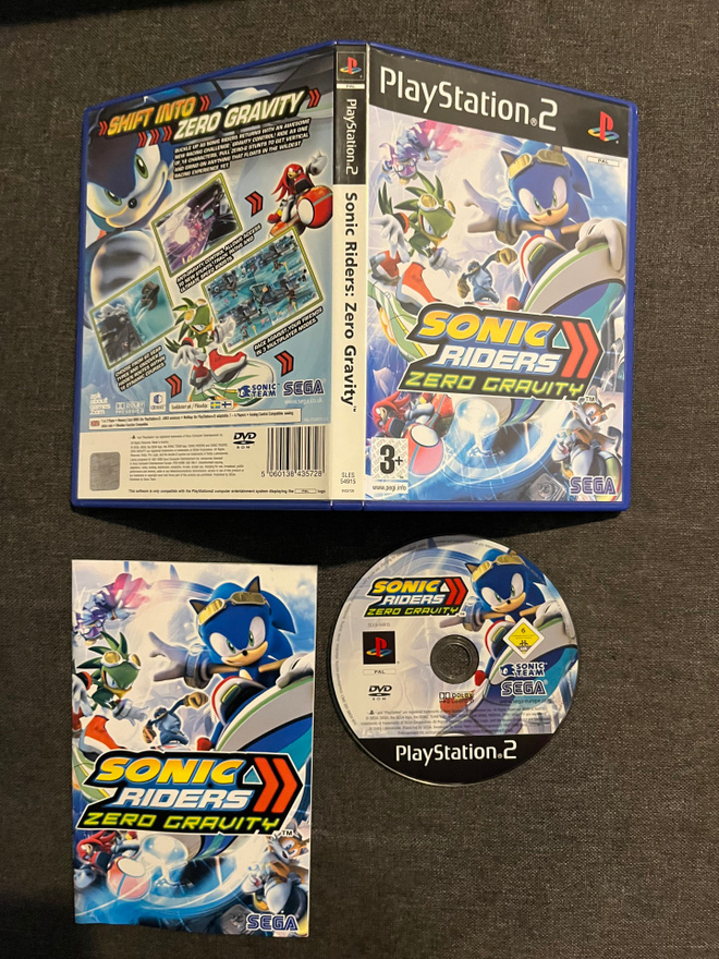 Sonic Riders - Zero Gravity PS2 (Suomijulkaisu)