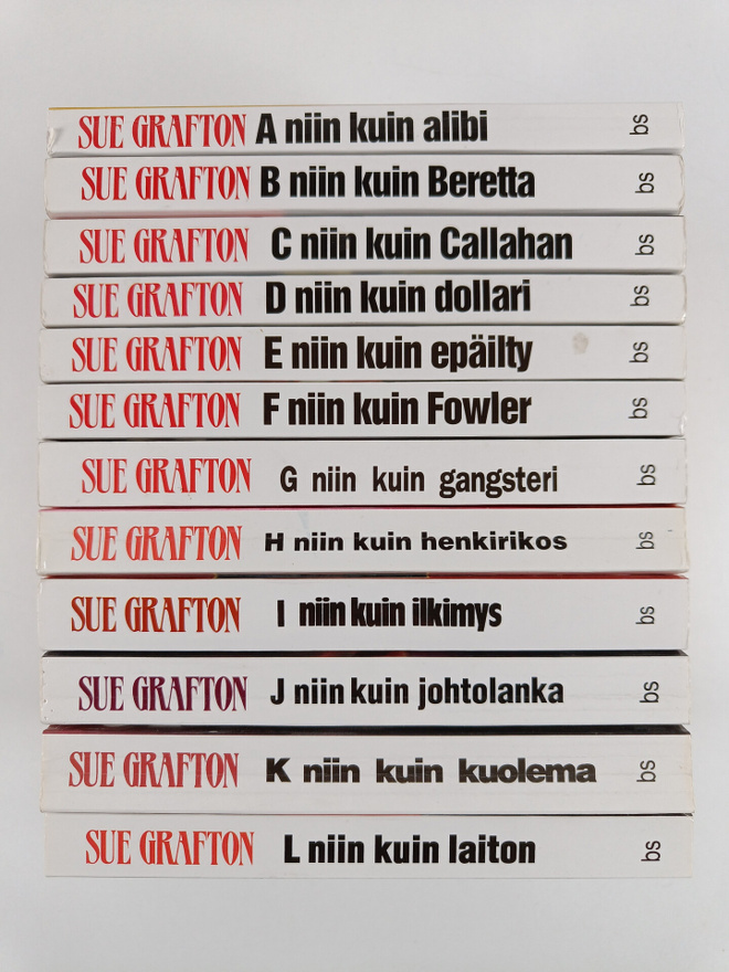Sue Grafton : Sue Grafton -setti : A niin kuin alibi ; B ...