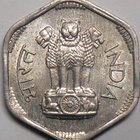 India. 3 paise 1965(C). - pikkukuva 2