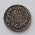 50 penniä 1907 Nikolai II, Hopea - pikkukuva 1