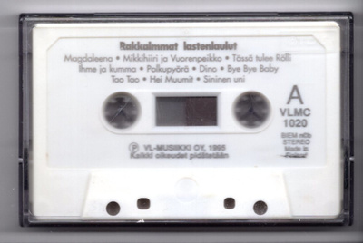 C-kasetti RAKKAIMMAT LASTENLAULUT, 1995 (ilman kansipaperia)